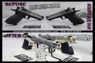 Desert Eagle .50 AE Pistol / Gun / Firearm BEFORE/AFTER Chrome -Like Metal Polishing | Stainless Steel Polishing Services 