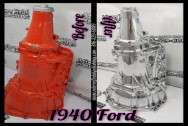 1940 Ford Aluminum Transmission BEFORE/AFTER Chrome -Like Polishing and Buffing Services plus Aluminum Finishing Services