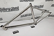 Titanium Bicycle Frame AFTER Chrome-Like Metal Polishing and Buffing Services / Restoration Services - Titanium Polishing - Bicycle Polishing 