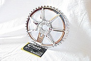 Aluminum Bicycle Sprocket AFTER Chrome-Like Metal Polishing and Buffing Services