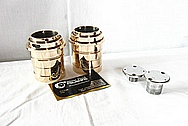 Japanese 1930's WWII 20x120 Toko Aluminum and Brass Binoculars AFTER Chrome-Like Metal Polishing and Buffing Services