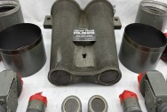 Vintage Japanese WWII Warship Binoculars BEFORE Chrome-Like Metal Polishing and Buffing Services | Restoration Services | Vintage Binoculars Polishing Services