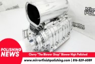 "The Blower Shop" Aluminum Blower AFTER Chrome-Like Metal Polishing - Aluminum Polishing - Blower Polishing- Aluminum Polishing Service