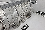 Weiand Aluminum Blower Case BEFORE Chrome-Like Metal Polishing and Buffing Services / Restoration Services - Aluminum Polishing - Blower Polishing