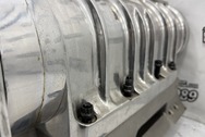 BDS Blower Indy Intake BEFORE Chrome-Like Metal Polishing and Buffing Services|Blower Polishing Services