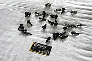 Steel Black Coated Bolt Heads BEFORE Chrome-Like Metal Polishing and Buffing Services / Restoration Services