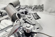 Vintage Steel Hood Hinge Brackets AFTER Chrome-Like Metal Polishing | Steel Polishing | Vintage Hood Hinge Polishing Service