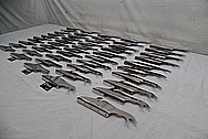 Stainless Steel Production Brackets AFTER Chrome-Like Metal Polishing - Stainless Steel Manufacturing Polishing / Production Polishing
