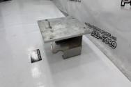 Aluminum Battery Bracket BEFORE Chrome-Like Metal Polishing and Buffing Services | Restoration Services | Aluminum Polishing Services