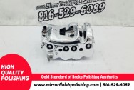 Aluminum Brake Caliper AFTER Chrome-Like Metal Polishing and Buffing Services | Restoration Services | Brake Caliper Polishing Services