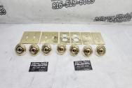 Vintage Brass Door Hardware AFTER Chrome-Like Metal Polishing - Brass Polishing - Brass Polishing Services - Hardware Polishing Service