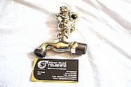 Brass Water Faucet Decorative Piece AFTER Chrome-Like Metal Polishing and Buffing Services