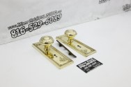 Vintage 100+ Year Old Home Brass Hardware AFTER Chrome-Like Brass Polishing | Vintage Hardware Polishing | Brass Polishing Services