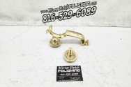 Brass Door Handle Hardware AFTER Chrome-Like Brass Polishing | Door Hardware Polishing | Brass Polishing Services