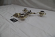 Brass Eagle Lantern Light Fixture and Chains AFTER Chrome-Like Metal Polishing and Buffing Services / Restoration Services