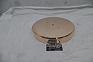 Vintage Brass Record Turntable Piece AFTER Chrome-Like Metal Polishing - Brass Polishing Service - Vintage Polishing Service 