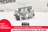 Holley Dominator Aluminum Carburetor AFTER Chrome-Like Polishing | Carburetor Polishing | Aluminum Polishing Services