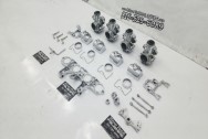 Quad Aluminum Carburetors AFTER Chrome-Like Metal Polishing | Aluminum Polishing Services | Carburetor Polishing Service