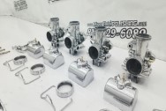 Quad Aluminum Carburetors AFTER Chrome-Like Metal Polishing | Aluminum Polishing Services | Carburetor Polishing Service