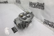 Holley Performance Aluminum Carburetor & Spacer BEFORE Chrome-Like Polishing | Carburetor Polishing | Aluminum Polishing Services