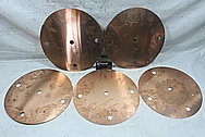 Copper Baffles BEFORE Chrome-Like Metal Polishing and Buffing Services / Restoration Services