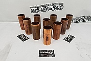 Copper Machined Tubes BEFORE Chrome-Like Metal Polishing and Buffing Services - Copper Polishing Services