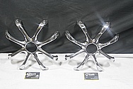 Kicker Speaker Aluminum Grille Cover Piece AFTER Chrome-Like Metal Polishing and Buffing Services / Restoration Services