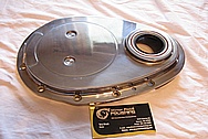 1967 Chevy Camaro V8 Aluminum Cover Piece BEFORE Chrome-Like Metal Polishing and Buffing Services