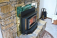 Brass Fireplace Trim AFTER Chrome-Like Metal Polishing and Buffing Services