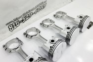 Engine Block Rods and Pistons AFTER Chrome-Like Metal Polishing - Aluminum and Steel Polishing - Rods and Pistons Polishing Service