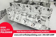 Tug Boat Aluminum Engine Piston AFTER Chrome-Like Metal Polishing - Engine Piston Polishing Service