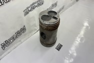 Tug Boat Aluminum Engine Piston BEFORE Chrome-Like Metal Polishing - Engine Piston Polishing Service