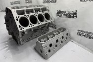 Tug Boat Aluminum Engine Piston AFTER Chrome-Like Metal Polishing - Engine Piston Polishing Service