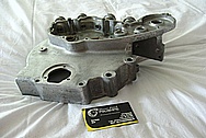 Aluminum Engine Block Piece BEFORE Chrome-Like Metal Polishing and Buffing Services