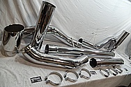 Stainless Steel Exhaust Headers AFTER Chrome-Like Metal Polishing and Buffing Services / Restoration Services 