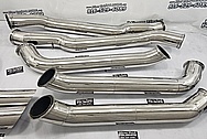 Stainless Steel Exhaust System Pipes AFTER Chrome-Like Metal Polishing - Stainless Steel Polishing