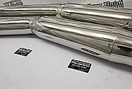 Stainless Steel Boat Exhaust Headers / Exhaust Pipe Project AFTER Chrome-Like Metal Polishing and Buffing Services - Stainless Steel Polishing - Boat Polishing 