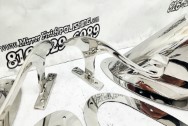 Stainless Steel Exhaust System Setup AFTER Chrome-Like Metal Polishing and Buffing Services | Restoration Services | Exhaust System Polishing Services