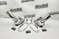 Stainless Steel Exhaust System Setup AFTER Chrome-Like Metal Polishing and Buffing Services | Restoration Services | Exhaust System Polishing Services