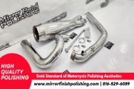 Harley Davidson Stainless Steel Exhaust AFTER Chrome-Like Metal Polishing and Buffing Services | Restoration Services | Exhaust System Polishing Services