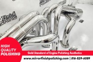 Stainless Steel Headers AFTER Chrome-Like Polishing | Header Polishing | Stainless Steel Polishing Services
