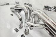 Stainless Steel Headers AFTER Chrome-Like Polishing | Header Polishing | Stainless Steel Polishing Services