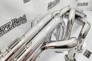 Stainless Steel Headers AFTER Chrome-Like Polishing | Header Polishing | Stainless Steel Polishing Services