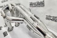 Stainless Steel Headers AFTER Chrome-Like Polishing | Header Polishing | Stainless Steel Polishing Services