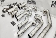 Stainless Steel Headers AFTER Chrome-Like Polishing | Header Polishing | Stainless Steel Polishing Services