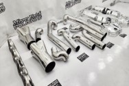 Stainless Steel Headers AFTER Chrome-Like Polishing | Header Polishing | Stainless Steel Polishing Services