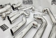 Stainless Steel Headers AFTER Chrome-Like Polishing | Header Polishing | Stainless Steel Polishing Services
