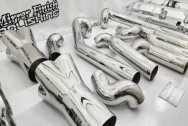 Stainless Steel Headers AFTER Chrome-Like Polishing | Header Polishing | Stainless Steel Polishing Services