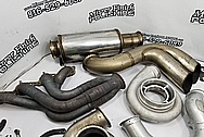 Stainless Steel Exhaust System Pipes BEFORE Chrome-Like Metal Polishing - Stainless Steel Polishing