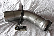 Diesel Truck 409 Stainless Steel Exhaust System Piping BEFORE Chrome-Like Metal Polishing and Buffing Services / Restoration Services 